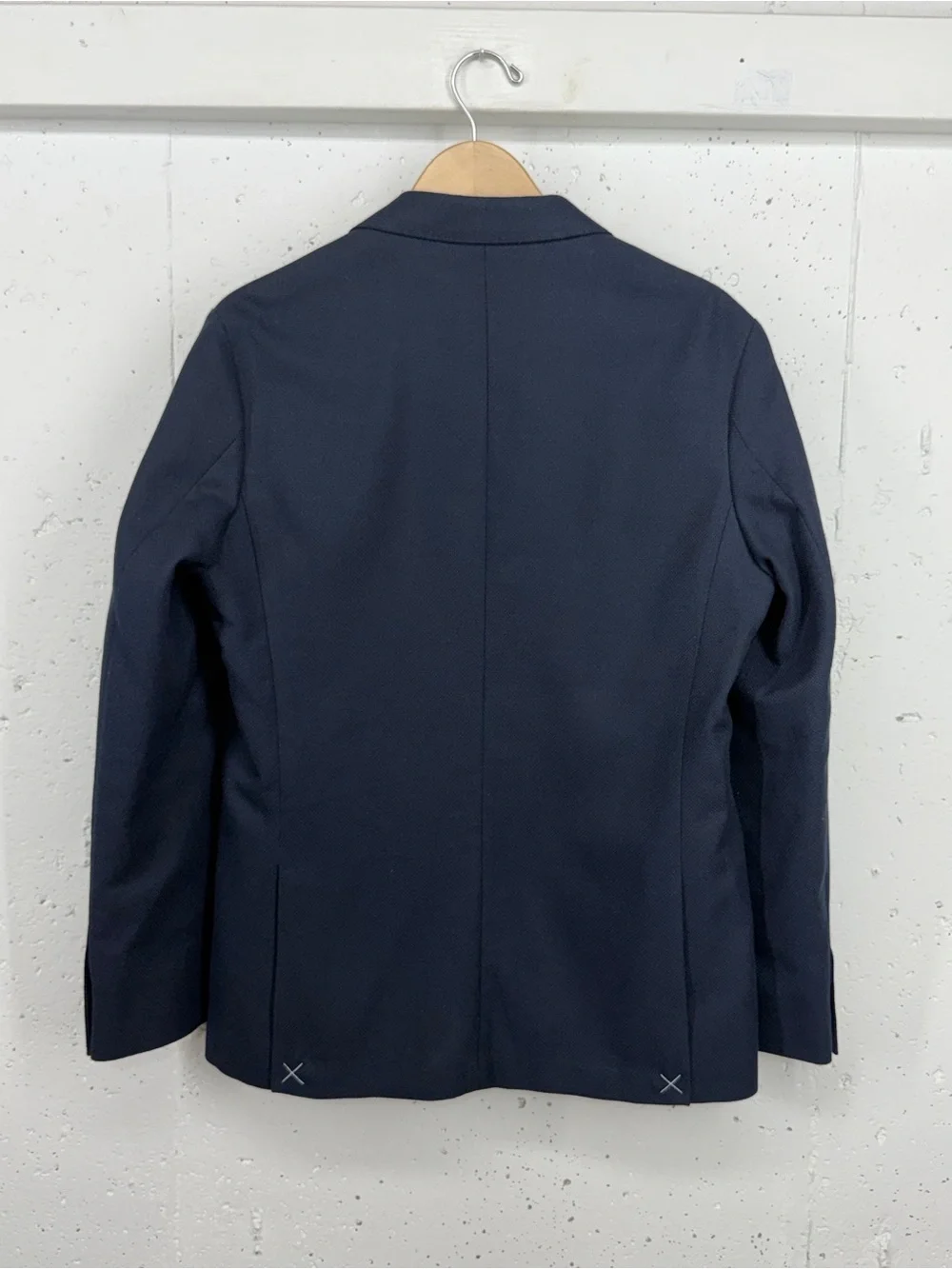 J. Crew Men’s 41R Ludlow Navy Blue Slim-fit English Cotton Wool Blend Blazer NEW